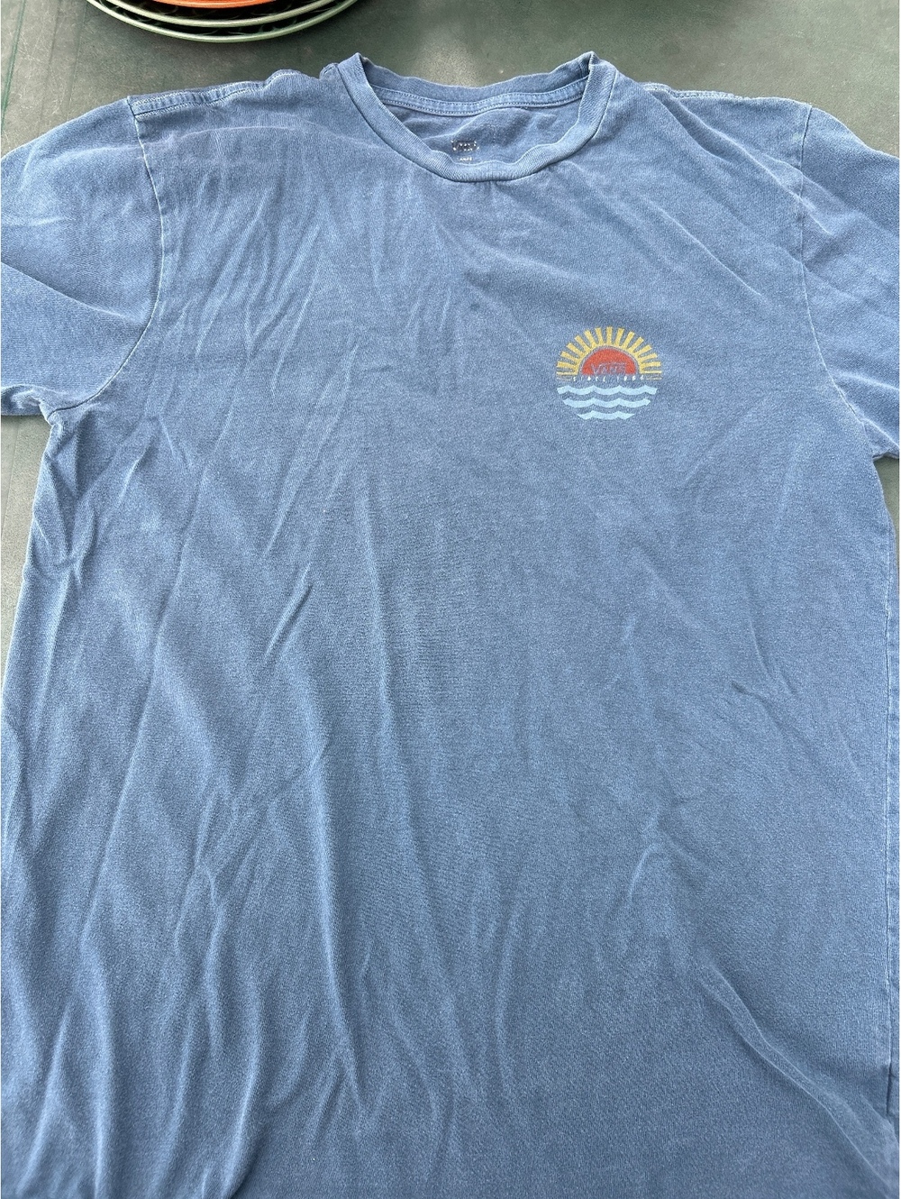 Vans Men's Blue Graphic T-Shirt Size Large